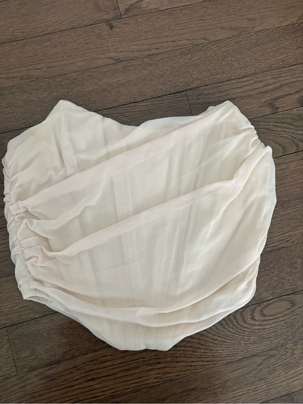 Sheer Blush Pink Layered Chiffon Skirt